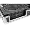 Flight case Roadinger 30125346 DJ kontrolieris Saplāksnis Melns Sudraba
