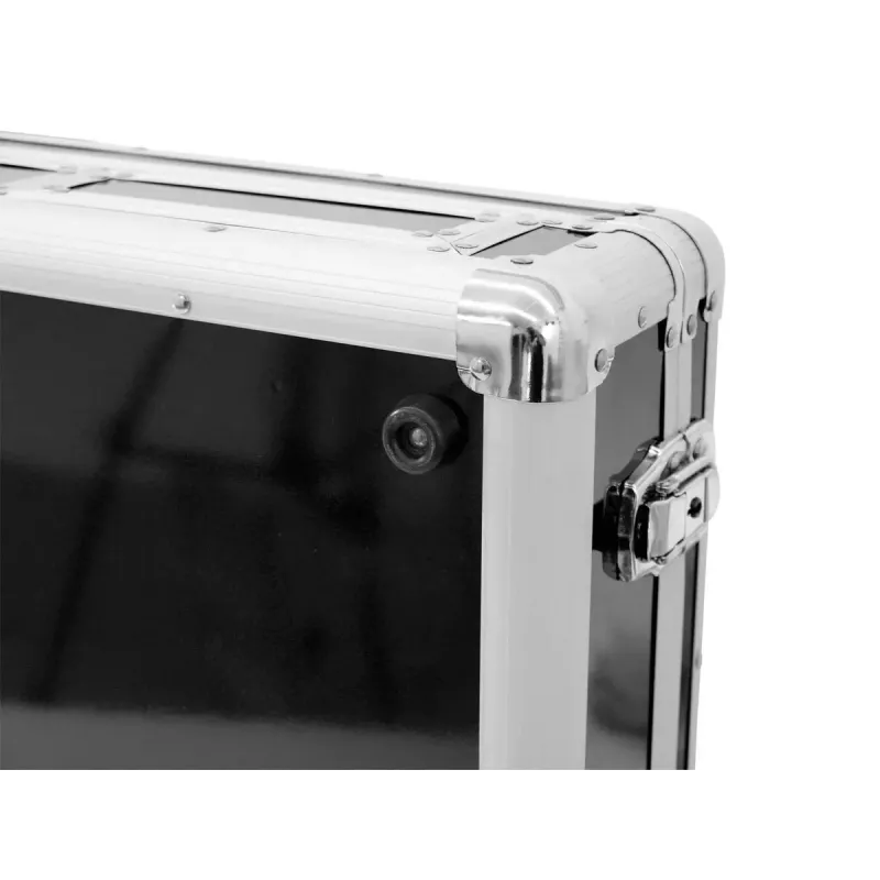 Flight case Roadinger 30125346 DJ kontrolieris Saplāksnis Melns Sudraba