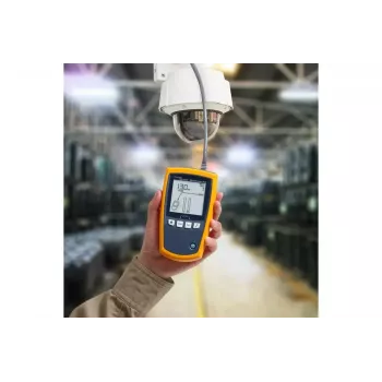 PoE testeris Fluke MicroScanner PoE melns zils dzeltens RJ-45 RJ-11