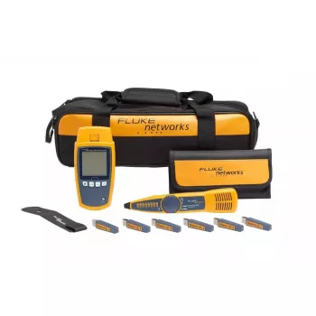 PoE testeris Fluke MicroScanner PoE melns zils dzeltens RJ-45 RJ-11