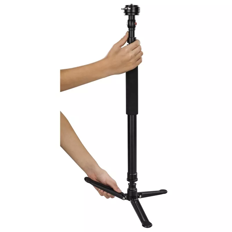 Hama Smooth Tripod 1/4 collu alumīnija, melnais rožu
