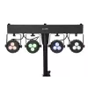 Sliežu apgaismojuma prožektors Eurolite 42109606 LED iekštelpu lietošanai apaļš melns