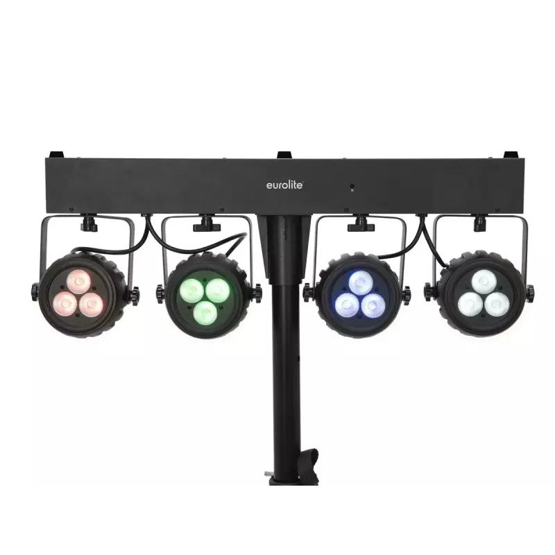 Sliežu apgaismojuma prožektors Eurolite 42109606 LED iekštelpu lietošanai apaļš melns