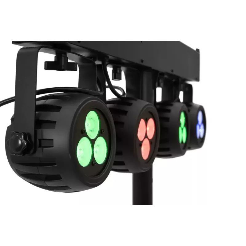Sliežu apgaismojuma prožektors Eurolite 42109606 LED iekštelpu lietošanai apaļš melns
