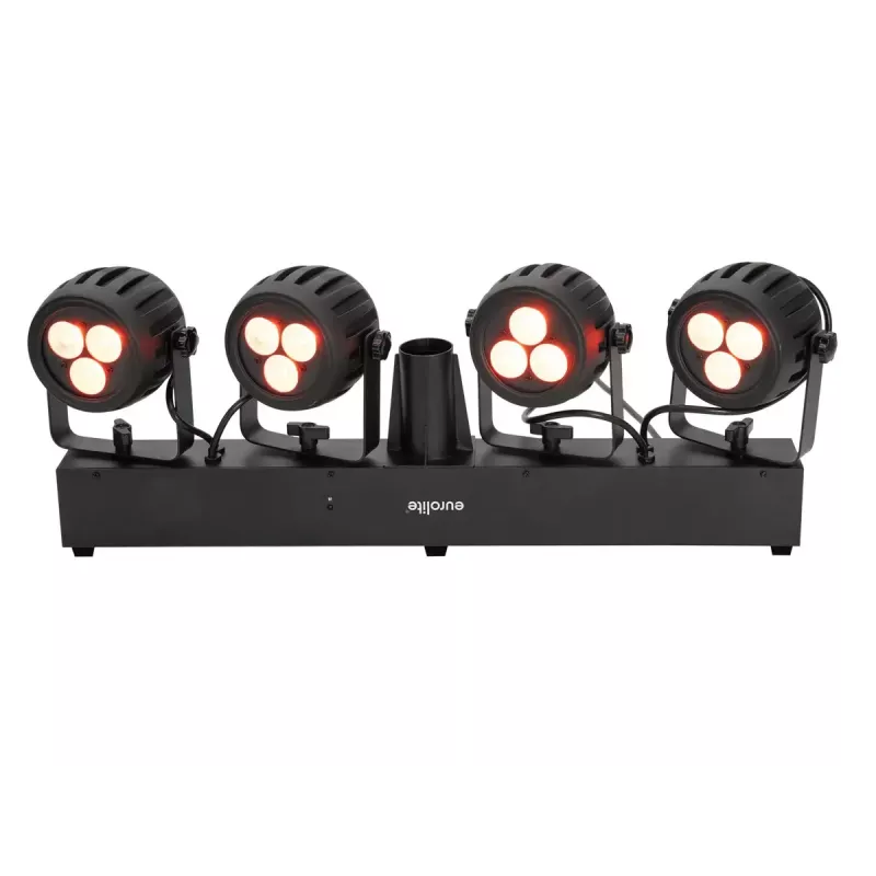 Sliežu apgaismojuma prožektors Eurolite 42109606 LED iekštelpu lietošanai apaļš melns