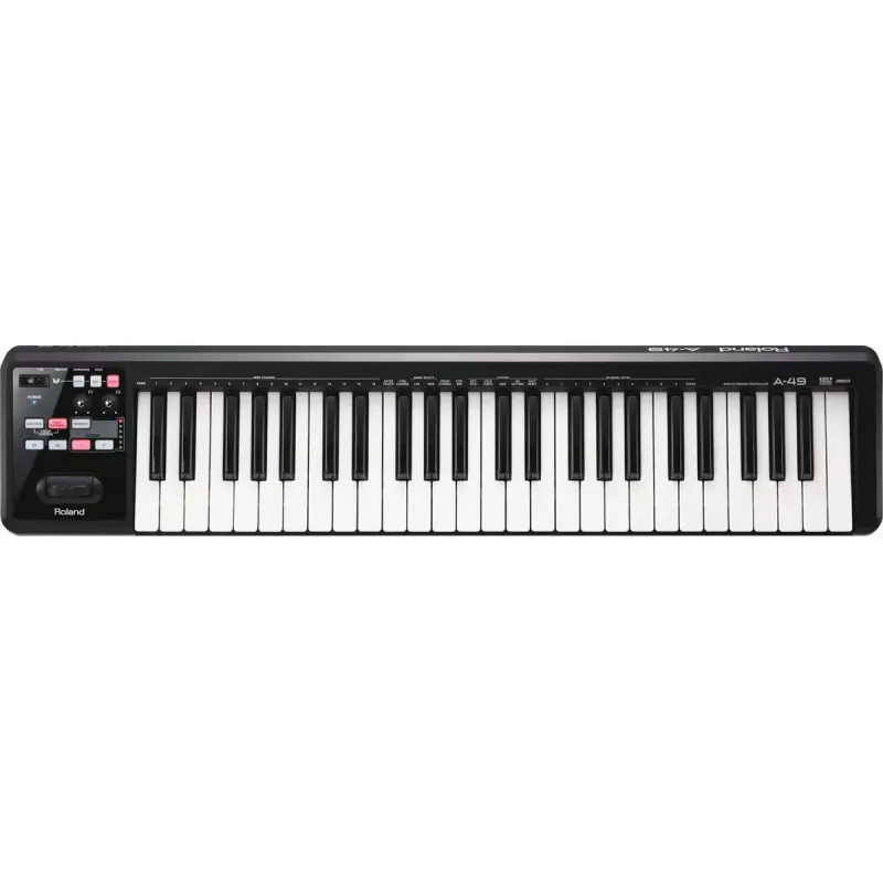 MIDI klaviatūra Roland A-49 49 taustiņi USB Melna Balta