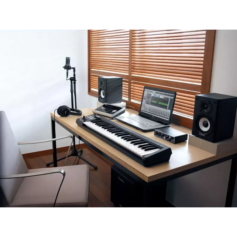 MIDI klaviatūra Roland A-49 49 taustiņi USB Melna Balta