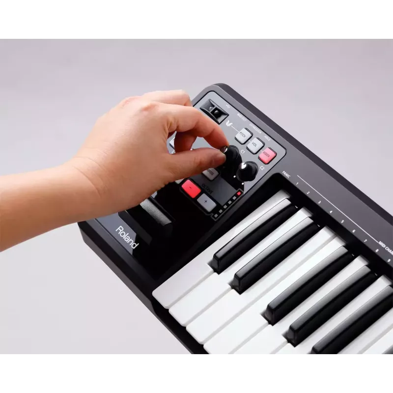 MIDI klaviatūra Roland A-49 49 taustiņi USB Melna Balta