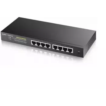 Zyxel GS1900-8HP pārvaldāms L2 Gigabit Ethernet (10/100/1000) Power over Ethernet (PoE) Melns