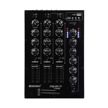 Audio mikseris Omnitronic 10006879 3 kanāli 20 - 20000 Hz Melns