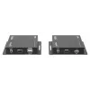 Manhattan 1080p HDMI KVM over IP paplašinātāja komplekts, pagarina 1080p@60Hz signālu līdz 120 m ar vienu Cat6 Ethernet kabeli vai IP tīklu, raidītājs un uztvērējs, USB-A pieslēgvietas datoram/pelei/tastatūrai, melns, trīs gadu garantija