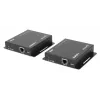 Manhattan 1080p HDMI KVM over IP paplašinātāja komplekts, pagarina 1080p@60Hz signālu līdz 120 m ar vienu Cat6 Ethernet kabeli vai IP tīklu, raidītājs un uztvērējs, USB-A pieslēgvietas datoram/pelei/tastatūrai, melns, trīs gadu garantija