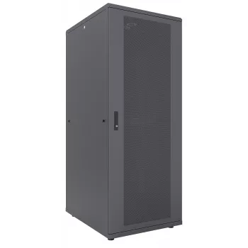 Intellinet 19 collu serveru skapis – brīvi stāvošs, 47U, 800x1000 mm (platums x dziļums), melns, plakanā iepakojumā, maks. 1500 kg, daudzpunktu durvju slēdzene, viena slēdzene katram sānu panelim, izmantojamais dziļums 123 līdz 773 mm, IP20 aizsardzības klase, plaukts, tērauds