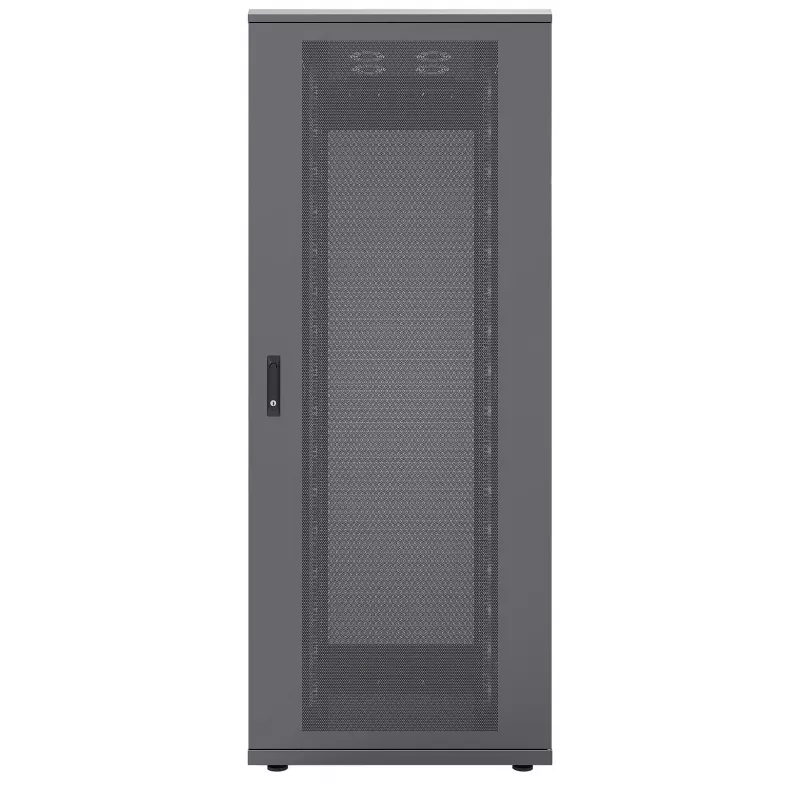 Intellinet 19 collu serveru skapis – brīvi stāvošs, 47U, 800x1000 mm (platums x dziļums), melns, plakanā iepakojumā, maks. 1500 kg, daudzpunktu durvju slēdzene, viena slēdzene katram sānu panelim, izmantojamais dziļums 123 līdz 773 mm, IP20 aizsardzības klase, plaukts, tērauds