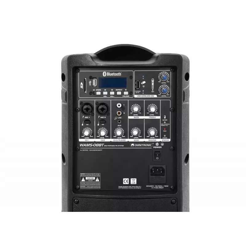 2-way Speaker Omnitronic WAMS-08BT MK2