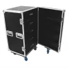 Flight case Roadinger 30126428 Plywood Melns Silver 59.4 kg