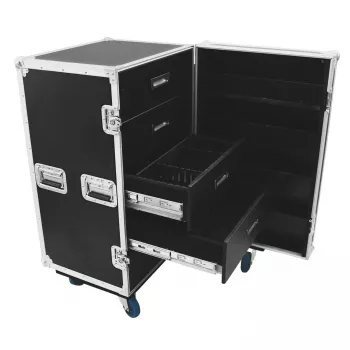 Flight case Roadinger 30126428 Plywood Melns Silver 59.4 kg