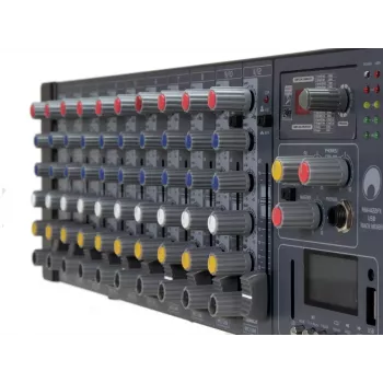 Mikseris Omnitronic RM-1422FX 12 kanāli 20 - 20000 Hz Melns