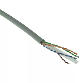 ACT Cat 6 F/UTP cietais instalācijas kabelis, PVC, CPR eiroklase ECA, 24AWG, pelēks, 305 metri