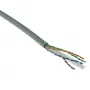 ACT Cat 6 F/UTP cietais instalācijas kabelis, PVC, CPR eiroklase ECA, 24AWG, pelēks, 305 metri