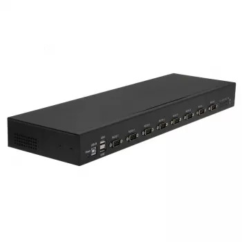 RealPower 284513 seriālais pārveidotājs/atkārtotājs/izolators USB 2.0 RS-232 Melns