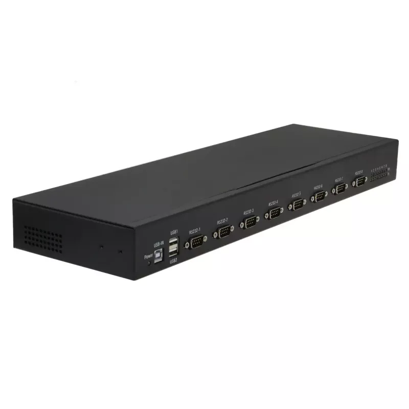 RealPower 284513 seriālais pārveidotājs/atkārtotājs/izolators USB 2.0 RS-232 Melns