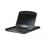 ATEN 16P īsa dziļuma vienas sliedes LCD KVM slēdzis, 47 cm (18,5 collas), 1366 x 768 pikseļi, TFT-LCD, 250 cd/m², 1000:1, 170°