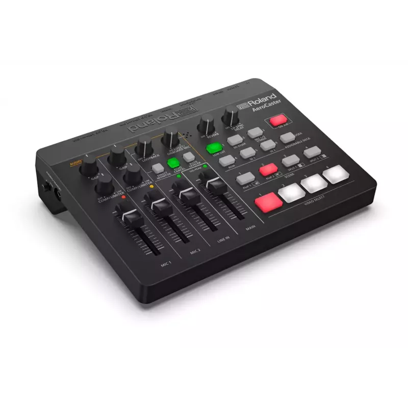 Audio interfeiss Roland AeroCaster Melns 24 biti 48 kHz Fantoma barošana 48 V