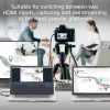 ACT Dual HDMI input USB-C Video Switcher 60Hz pelēka