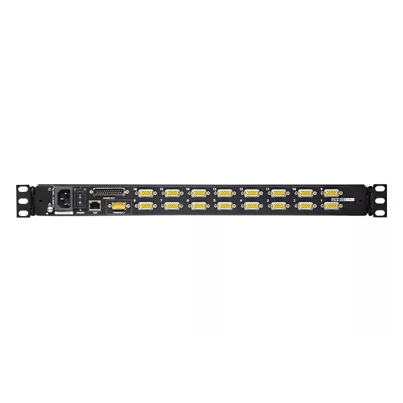 ATEN 16 portu 17 collu LCD KVM pārslēdzējs, izmantojot IP (USB - PS/2 VGA) ar USB perifērijas portu