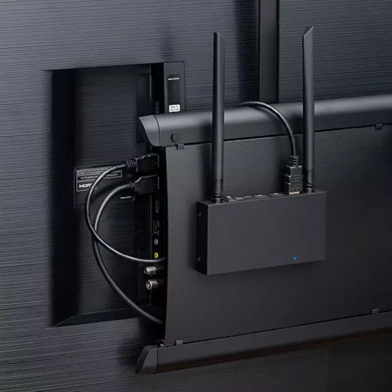 Bezvadu AV raidītājs un uztvērējs Marmitek TV Anywhere 4K melns