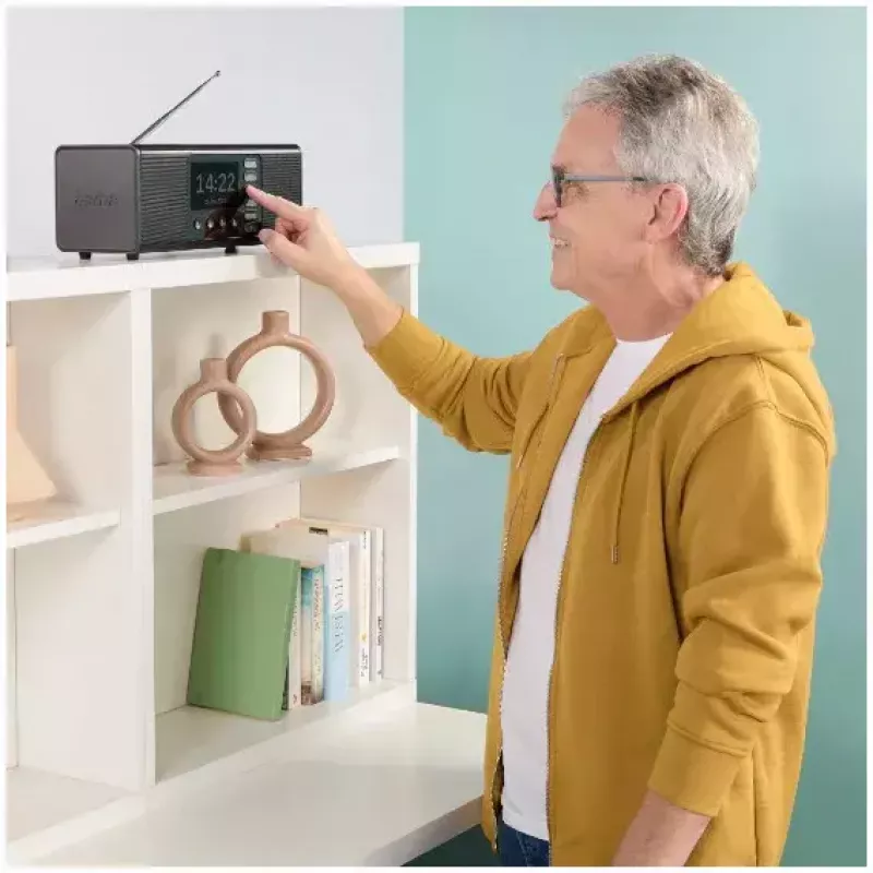 Personīgais radio Hama DR2002BT digitālais uztvērējs DAB DAB+ FM 10W