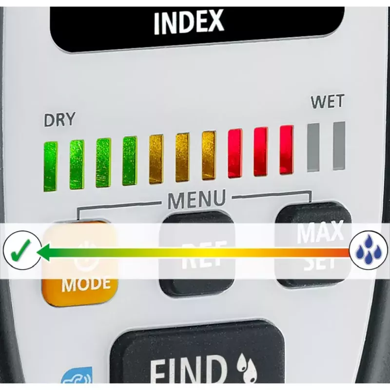 Laserliner MultiWet-Finder Plus Elektroniskais higrometrs Balts Melns Digitālais displejs