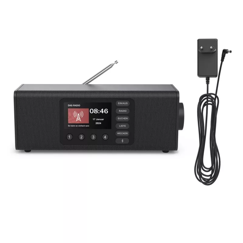 Personīgais radio Hama DR2002 digitālais uztvērējs DAB DAB+ FM 10W