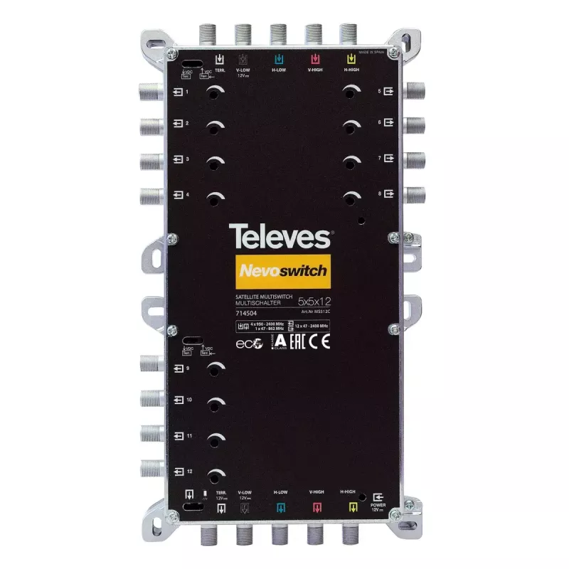 Satelīta multisvičs Televes MS512C