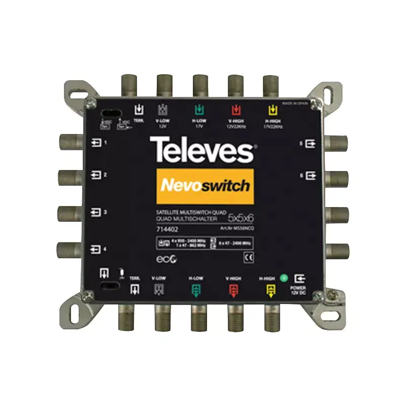 Satelītu multisvičs Televes MS56NCQ 5 ieejas 6 izejas