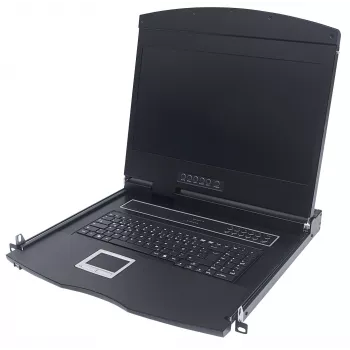 Intellinet 508025 plaukta konsole 43,2 cm (17 collas) 1280 x 1024 pikseļi Melna 1U