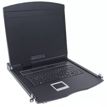 Intellinet 508025 plaukta konsole 43,2 cm (17 collas) 1280 x 1024 pikseļi Melna 1U