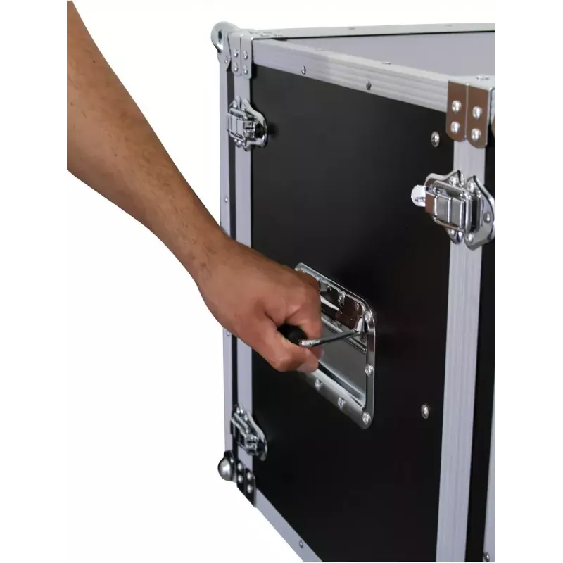 Flight case Roadinger 30107270 MDF Melns Silver 10.6 kg