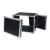 Flight case Roadinger 30107260 MDF melns sudrabains 9,7 kg