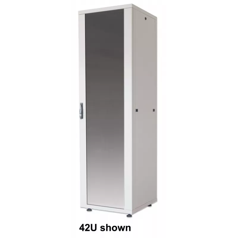 Intellinet 19 collu tīkla skapis – brīvi stāvošs (Basic), 42U, 600x800 mm (platums x dziļums), pelēks, plakanā iepakojumā, maks. 600 kg, vienpunkta durvju slēdzene, viena slēdzene katram sānu panelim, izmantojamais dziļums 123 līdz 573 mm, statīvs, IP20 novērtējums, tērauds