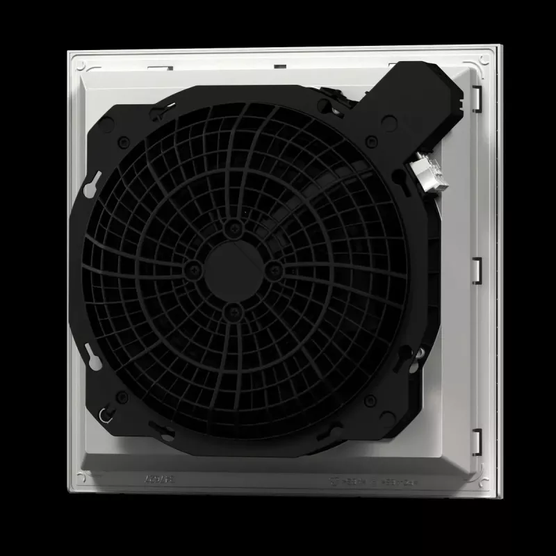 Rack accessory Rittal 3244.740 — plastmasas korpuss, gaisa plūsma 910 m³/h, balts