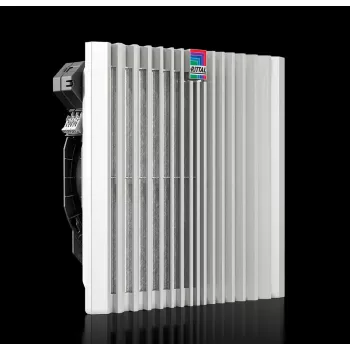 Rack accessory Rittal 3244.740 — plastmasas korpuss, gaisa plūsma 910 m³/h, balts