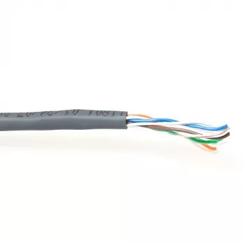 Kabelis ACT CAT5E U/UTP PVC ciets pelēks 305 m
