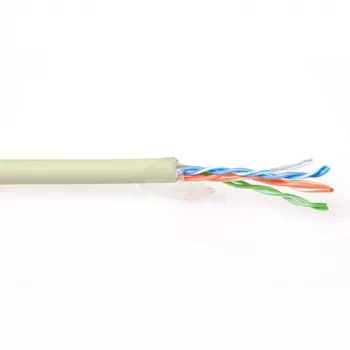 komutācijas kabelis ACT CAT5E F/UTP LSZH vītais dzīslu, Ivory, 305m