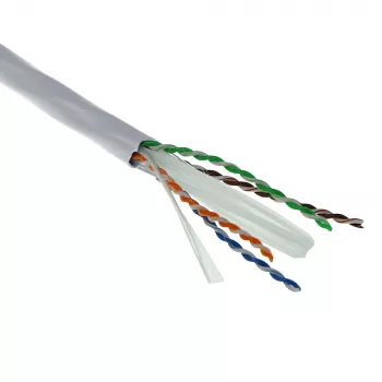 ACT Cat 6A U/UTP instalācijas kabelis, PVC Eca 23AWG pelēks 305 metri