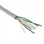 ACT Cat 6A U/UTP instalācijas kabelis, PVC Eca 23AWG pelēks 305 metri