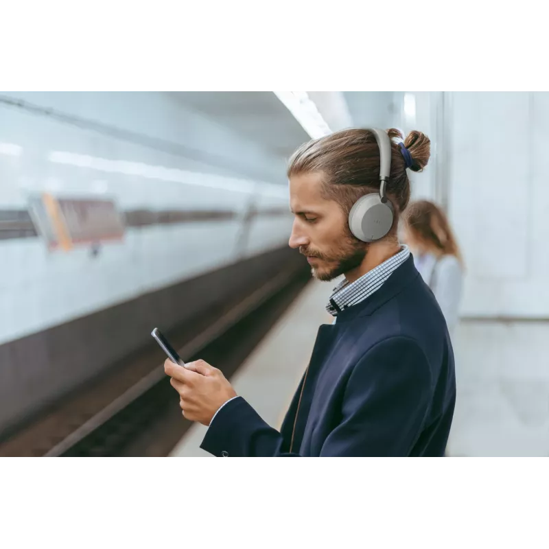 Yealink BH72 Lite Teams austiņas Bezvadu Galvas lente Birojs/Zvanu centrs USB Type-A Bluetooth Gaiši pelēkas