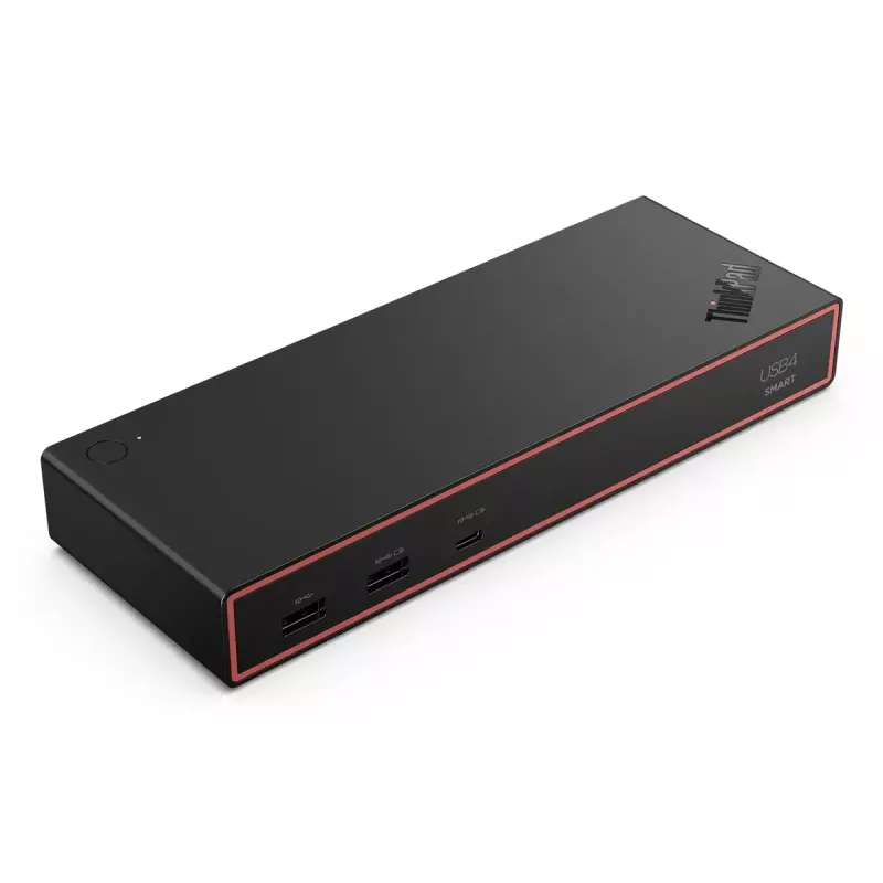 Dokstacija Lenovo ThinkPad USB4 Smart Dock 5500 — vadu USB4, 65 W PD, Gigabit Ethernet, 4K@30Hz, 100 W barošanas bloks, Eclipse Melns