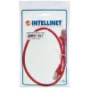 Intellinet tīkla savienojuma kabelis, Cat5e, 15 m, sarkans, CCA, SF/UTP, PVC, RJ45, zeltīti kontakti, aizsardzība pret aizķeršanos, apvalkots, mūža garantija